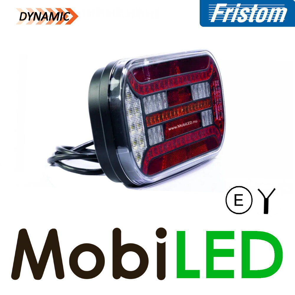Fristom Set rear lights 5 functions triangle reflector license plate cable E-mark Fristom Set rear lights 5 functions triangle reflector license plate cable E-mark