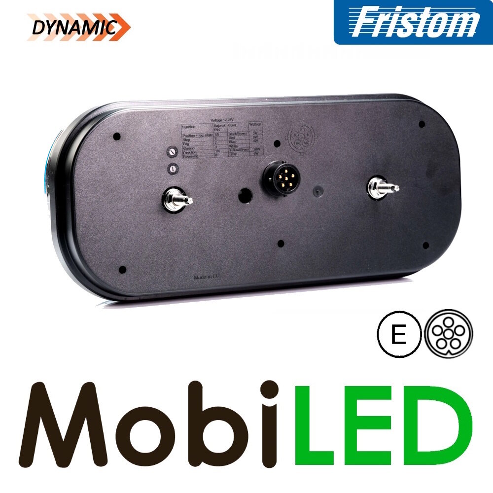 Fristom Fristom Set achterlichten 5 functies driehoek reflector bajonet E-keur Fristom Fristom Set achterlichten 5 functies driehoek reflector bajonet E-keur