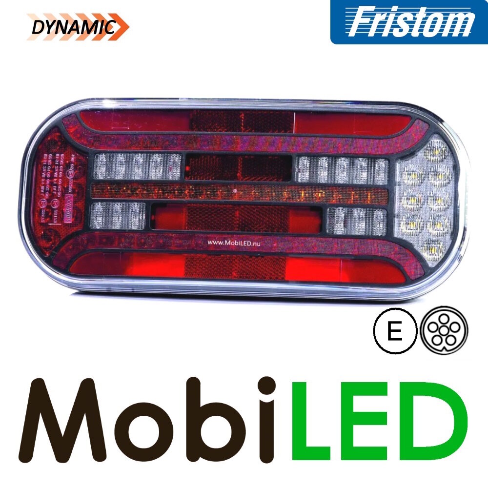 Fristom Fristom Set achterlichten 5 functies rechthoek reflector bajonet E-keur