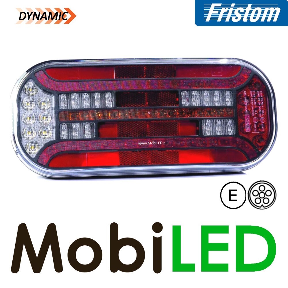 Fristom Fristom Set achterlichten 5 functies rechthoek reflector bajonet E-keur