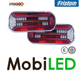 Fristom Set rear lights 5 functions rectangle reflector bayonet Fristom Set rear lights 5 functions rectangle reflector bayonet