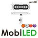 M-LED M-LED Flitser amber met Halo ring amber/rood smoke E-keur
