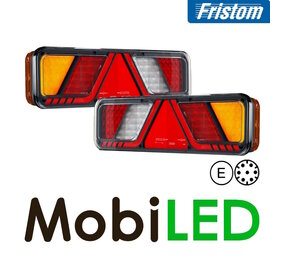 Fristom Ensemble Feux arrière 5 fonctions marquage latéral 7broches AMP NEON look 24V Fristom Ensemble Feux arrière 5 fonctions marquage latéral 7broches AMP NEON look 24V