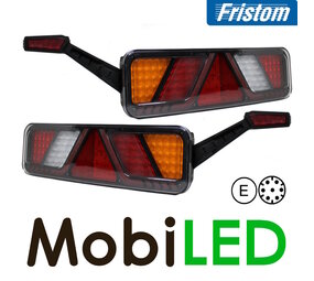 Fristom Ensemble de feux arrière 5 fonctions et suspension 7broches AMP NEON look 24V Fristom Ensemble de feux arrière 5 fonctions et suspension 7broches AMP NEON look 24V