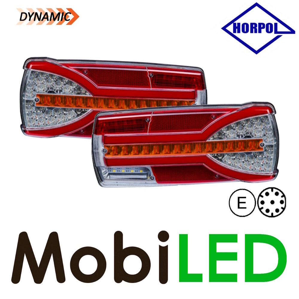 HORPOL Ensemble dynamique feux arrière Carmen 5 fonctions clair baïonette E-marque HORPOL Ensemble dynamique feux arrière Carmen 5 fonctions clair baïonette E-marque