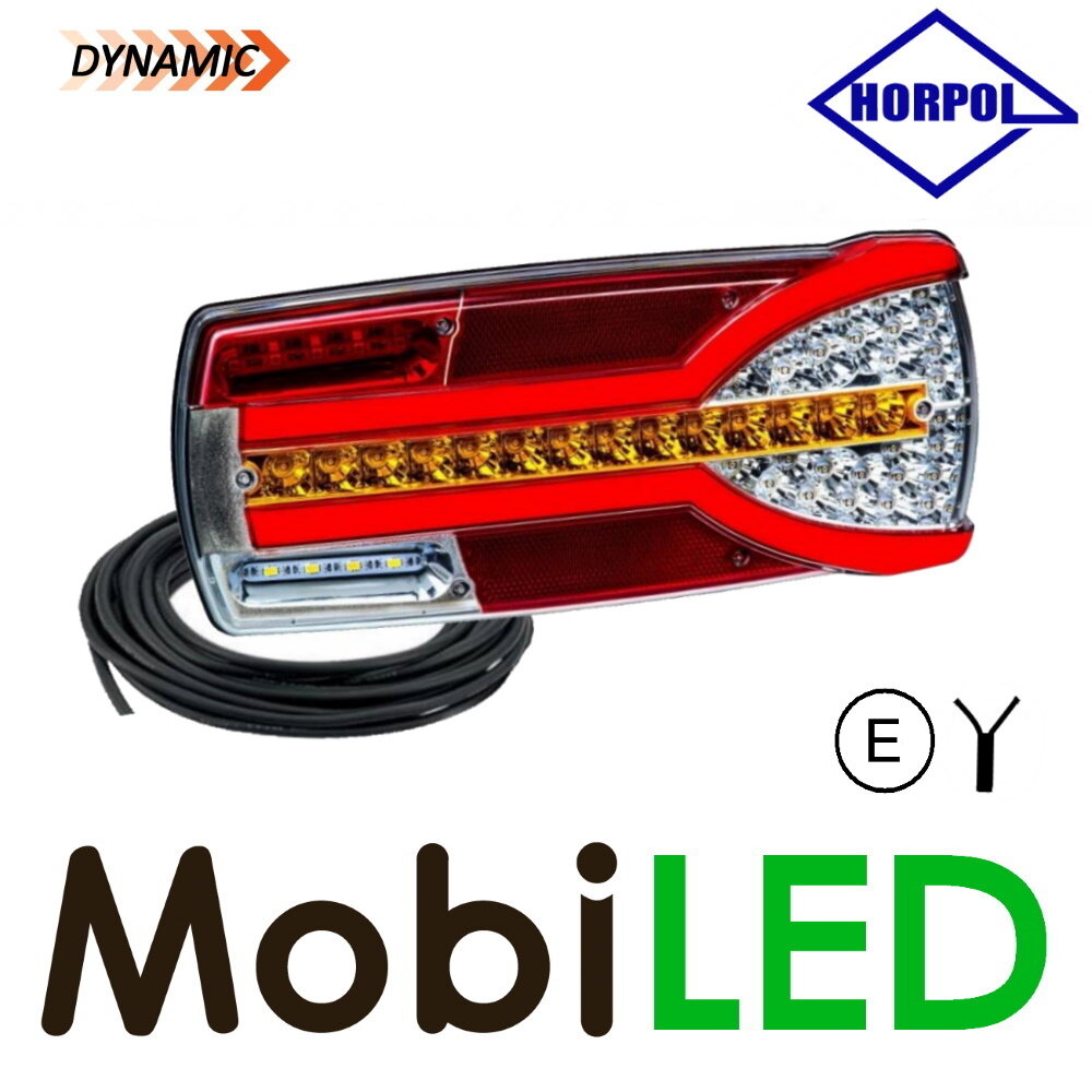 HORPOL Horpol Set dynamic rear lights Carmen 6 functions clear 2M E-mark HORPOL Horpol Set dynamic rear lights Carmen 6 functions clear 2M E-mark
