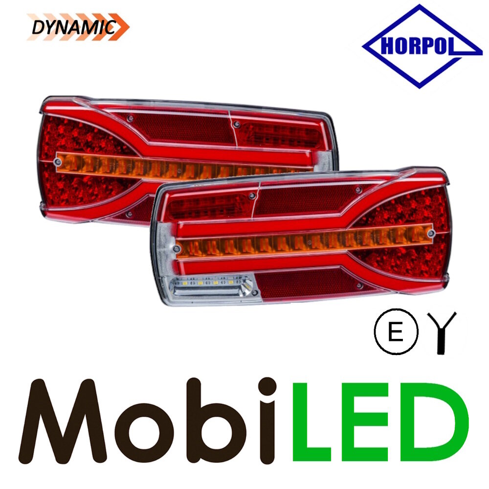 HORPOL Ensemble dynamique feux arrière Carmen 6 fonctions rouge E-marque HORPOL Ensemble dynamique feux arrière Carmen 6 fonctions rouge E-marque