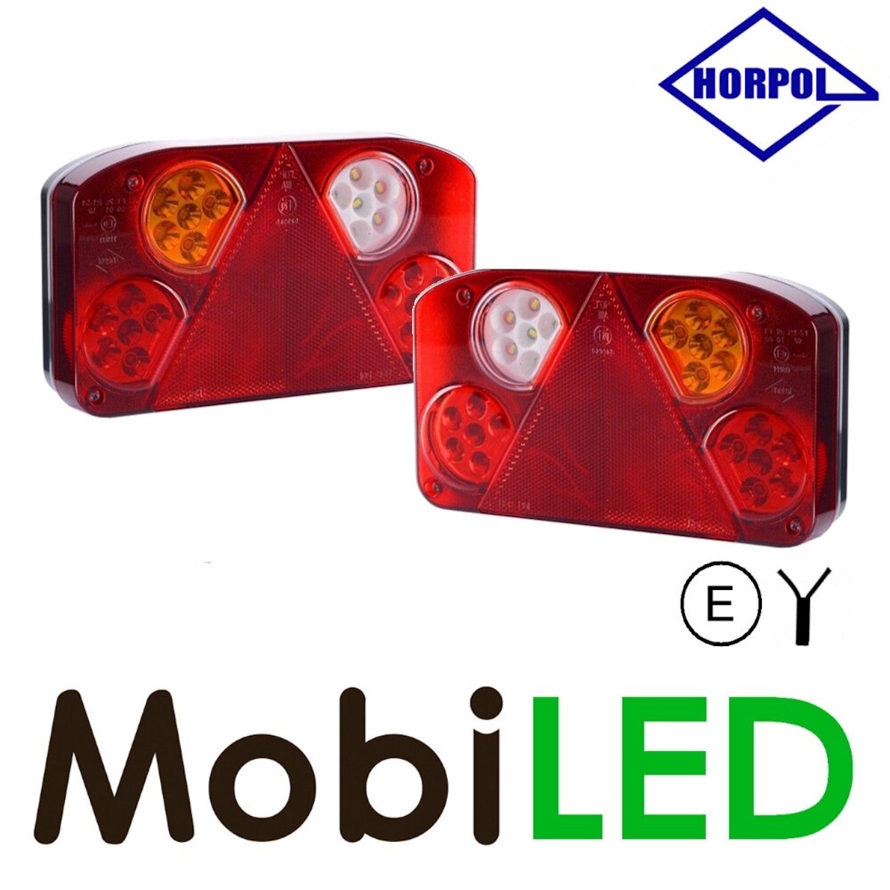 HORPOL Horpol Set modular rear lights 5 functions 2M E-mark HORPOL Horpol Set modular rear lights 5 functions 2M E-mark