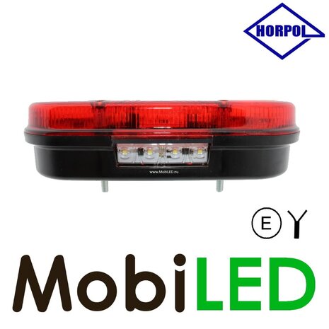 HORPOL Horpol Set oval rear lights with license plate light E-mark HORPOL Horpol Set oval rear lights with license plate light E-mark
