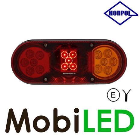 HORPOL Horpol Set ovale achterlichten met kentekenverlichting E-keur HORPOL Horpol Set ovale achterlichten met kentekenverlichting E-keur