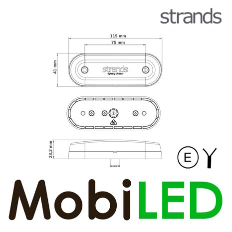 Strands Strands FOR9T Gravity position light Amber 10-40 volts E-mark
