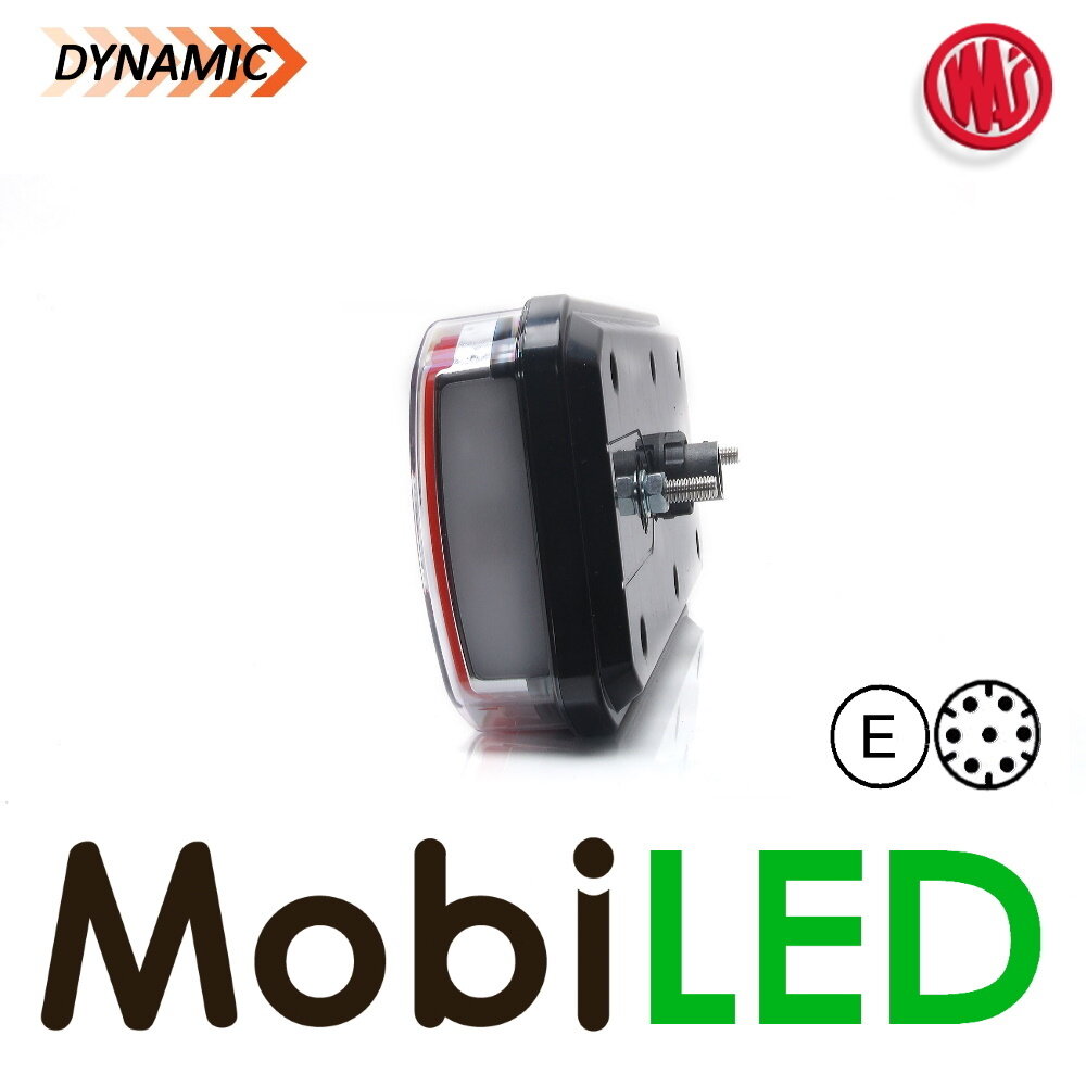 WAS Set NEON look dynamic trailer rear lights E-mark 5 functions 12-24 volts 7-pins WAS Set NEON look dynamic trailer rear lights E-mark 5 functions 12-24 volts 7-pins
