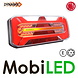 WAS Set NEON look dynamic trailer rear lights E-mark 5 functions 12-24 volts 7-pins WAS Set NEON look dynamic trailer rear lights E-mark 5 functions 12-24 volts 7-pins