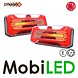 WAS Set NEON look dynamic trailer rear lights E-mark 5 functions 12-24 volts 7-pins WAS Set NEON look dynamic trailer rear lights E-mark 5 functions 12-24 volts 7-pins
