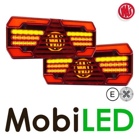 WAS WAS Set rear lights 5 functions reflector 12-24V E-mark WAS WAS Set rear lights 5 functions reflector 12-24V E-mark