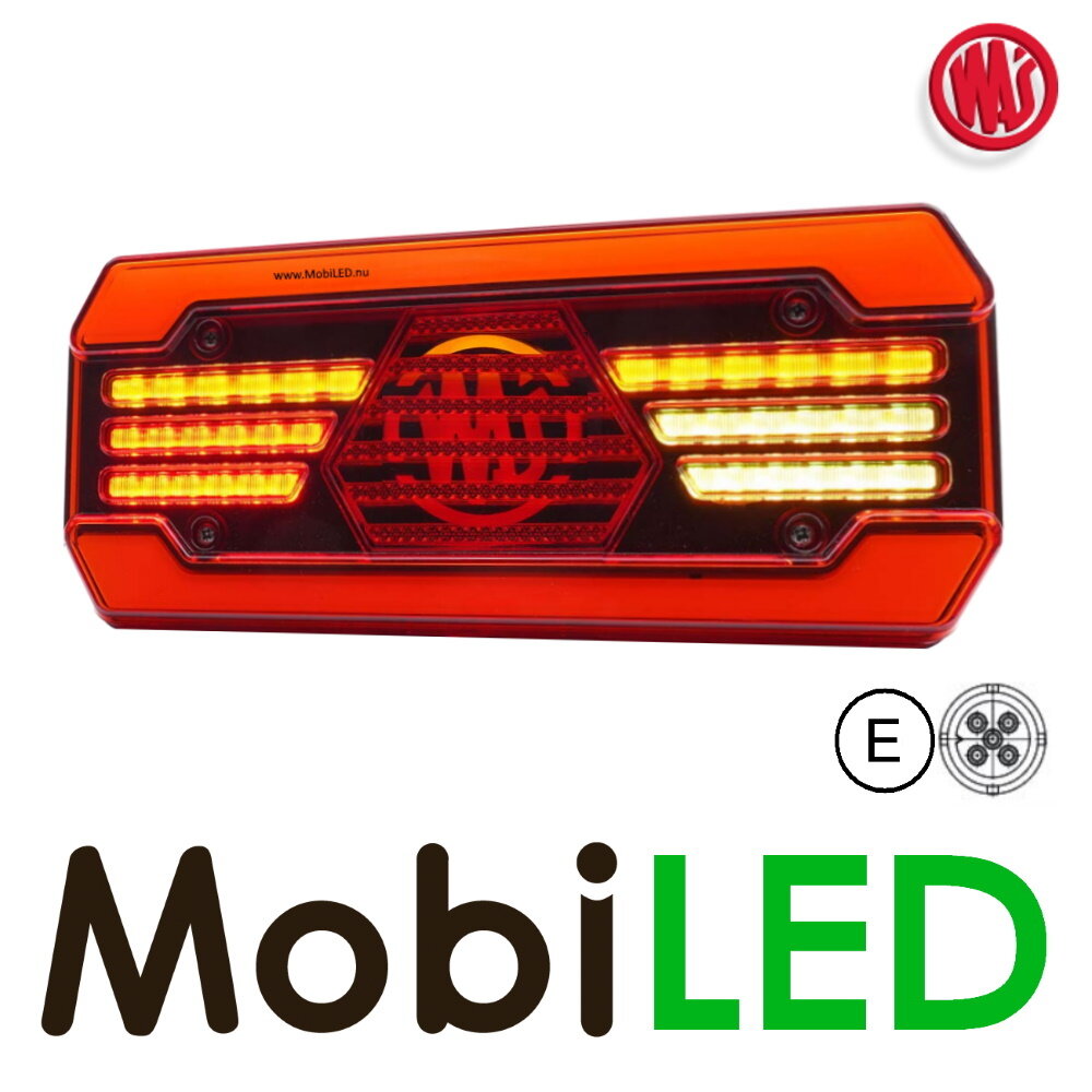 WAS Set rear lights 5 functions 12-24V E-mark WAS Set rear lights 5 functions 12-24V E-mark