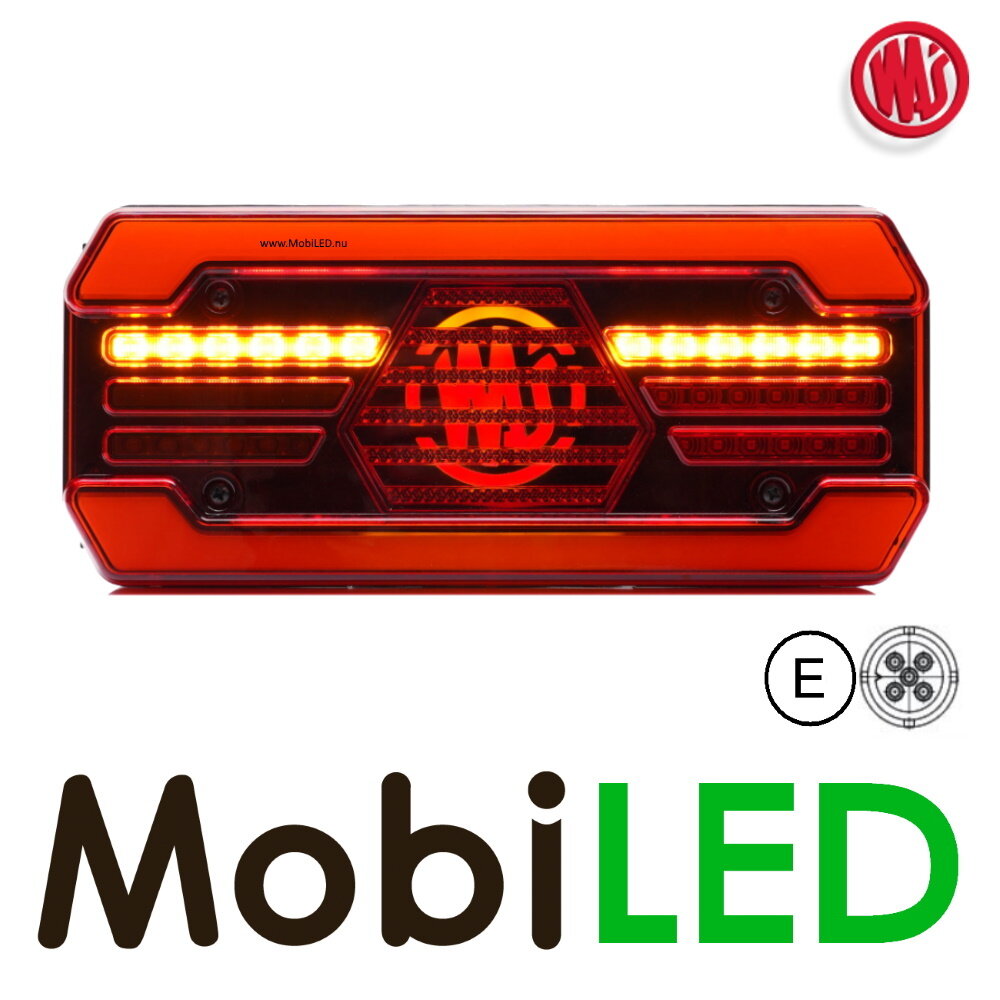 WAS Set rear lights 5 functions 12-24V E-mark WAS Set rear lights 5 functions 12-24V E-mark