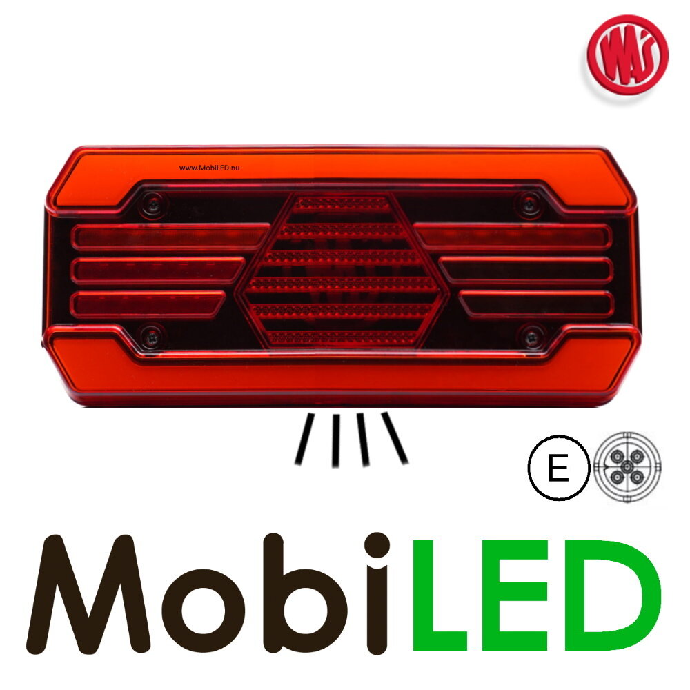 WAS Set rear lights 6 functions 12-24V E-mark WAS Set rear lights 6 functions 12-24V E-mark