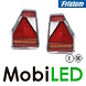 Fristom Set rear lights 5 functions reflector bayonet E-mark Fristom Set rear lights 5 functions reflector bayonet E-mark