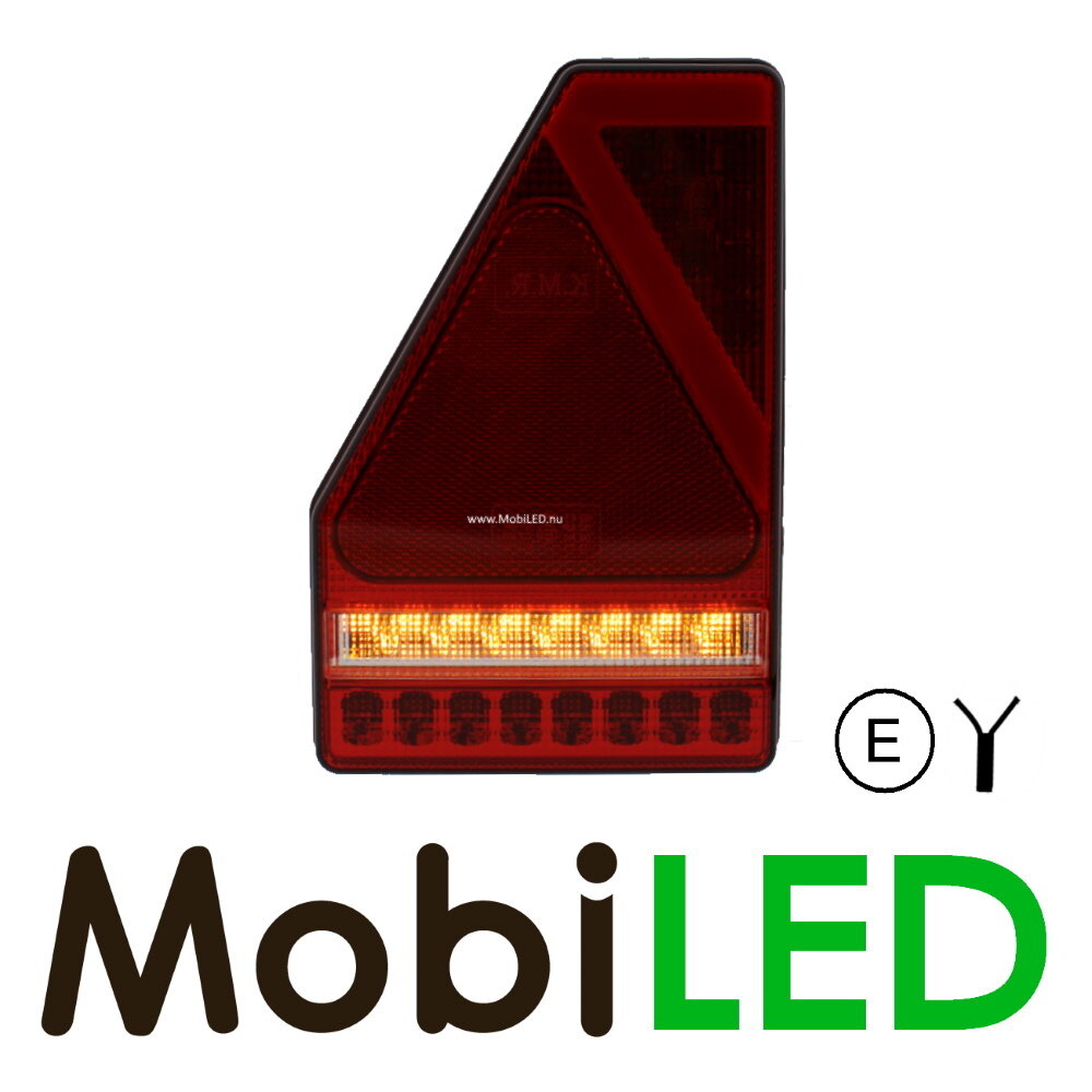 Set rear lights 5 functions with triangle reflector E-mark Set rear lights 5 functions with triangle reflector E-mark