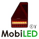 Set rear lights 5 functions with triangle reflector E-mark Set rear lights 5 functions with triangle reflector E-mark
