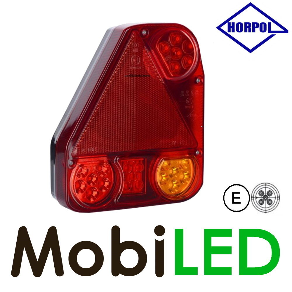 HORPOL Ensemble feux arrière modulaire triangulaire baïonnette E-marque HORPOL Ensemble feux arrière modulaire triangulaire baïonnette E-marque