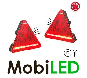 WAS Set driehoek achterlichten kentekenverlichting WAS Set driehoek achterlichten kentekenverlichting