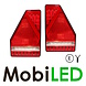 Set rear lights 5 functions with triangle reflector E-mark Set rear lights 5 functions with triangle reflector E-mark