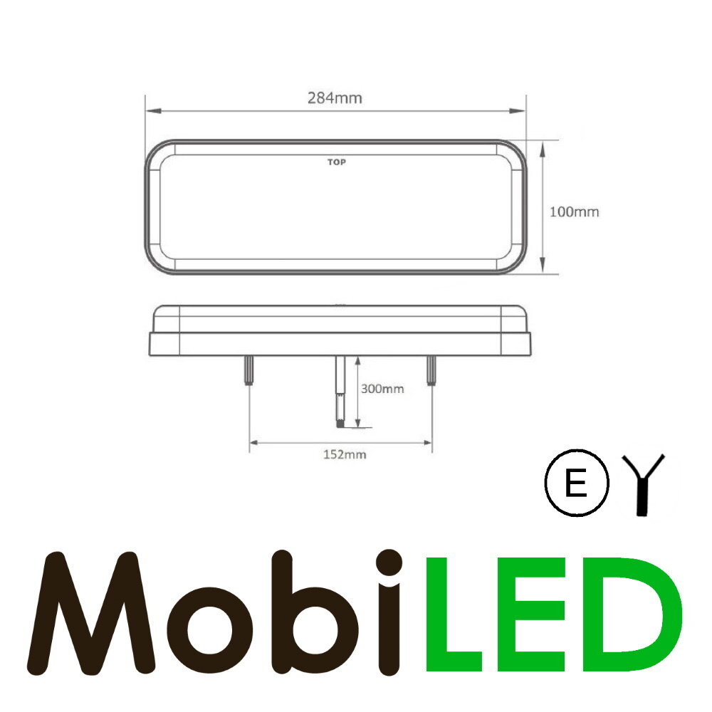 Set rear lights 5 functions with reflector E-mark