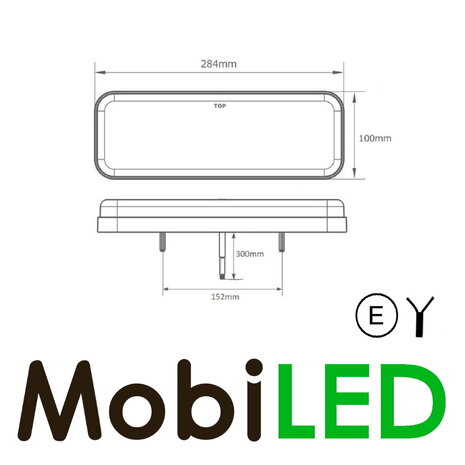 Set rear lights 5 functions with reflector E-mark