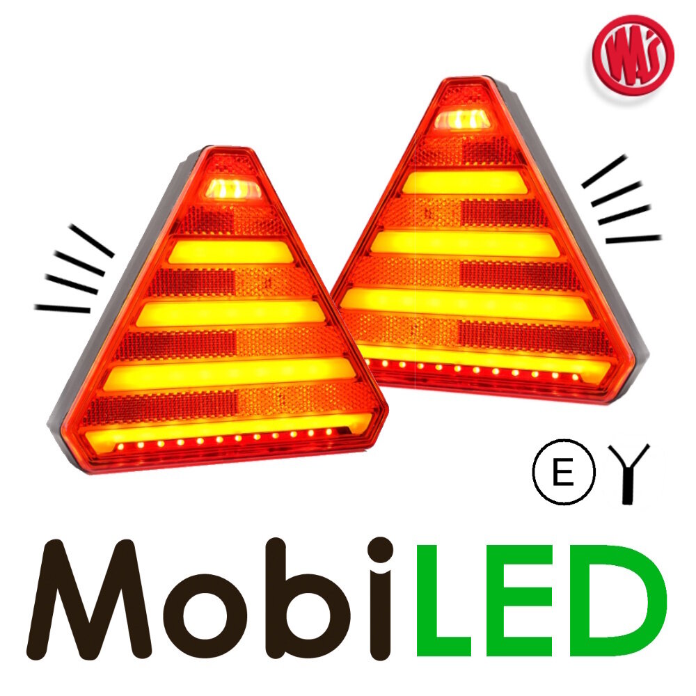 WAS Set rear lights 4 functions, reflector, license plate E-mark WAS Set rear lights 4 functions, reflector, license plate E-mark