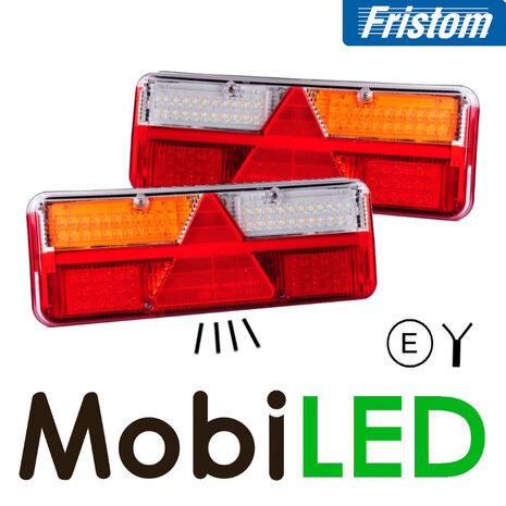 Fristom Set Kingpoint rear lights 6 functions reflector license plate light E-mark Fristom Set Kingpoint rear lights 6 functions reflector license plate light E-mark