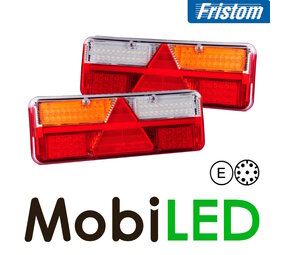 Fristom Set rear lights Kingpoint 5 functions 7pin bayonet NEON look Fristom Set rear lights Kingpoint 5 functions 7pin bayonet NEON look