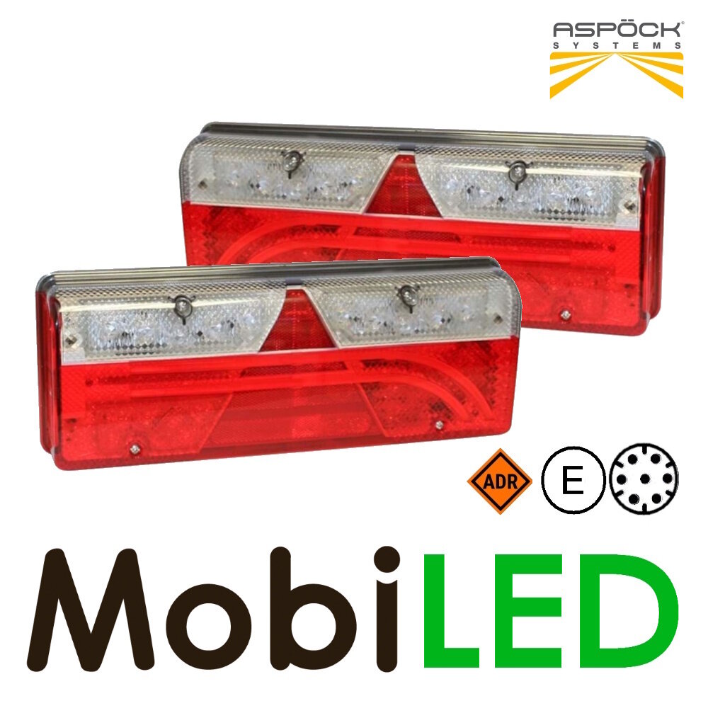 Aspöck Aspock Set Europoint III rear lights 5 functions reflector 24V E-mark Aspöck Aspock Set Europoint III rear lights 5 functions reflector 24V E-mark