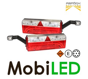 Aspöck Set Europoint III achterlichten 6 functies reflector 24V Aspöck Set Europoint III achterlichten 6 functies reflector 24V