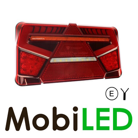 Set rear lights 5 functions dynamic with reflector E-mark