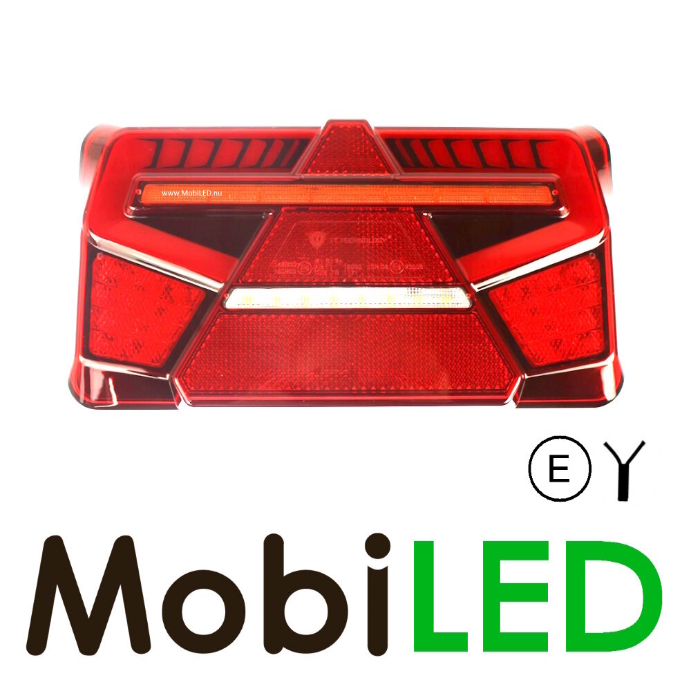 Set rear lights 5 functions dynamic with reflector E-mark
