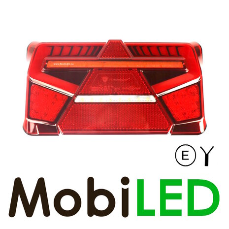 Set rear lights 5 functions dynamic with reflector E-mark