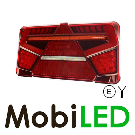 Set rear lights 5 functions dynamic with reflector E-mark