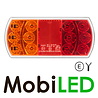 Set rear lights 15 LEDs 4 functions E-mark