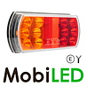 Set rear lights 15 LEDs 4 functions E-mark