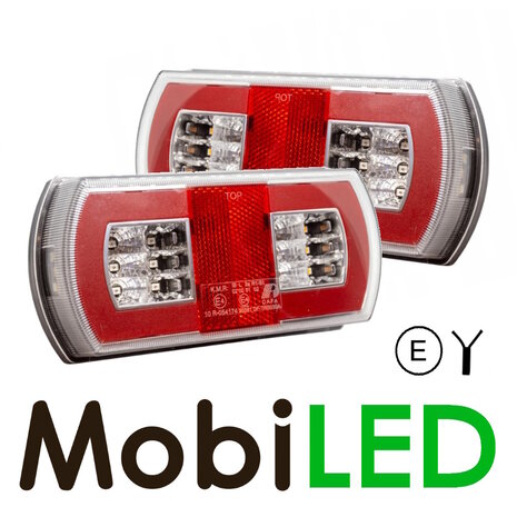 Set rear lights 4 functions E-mark