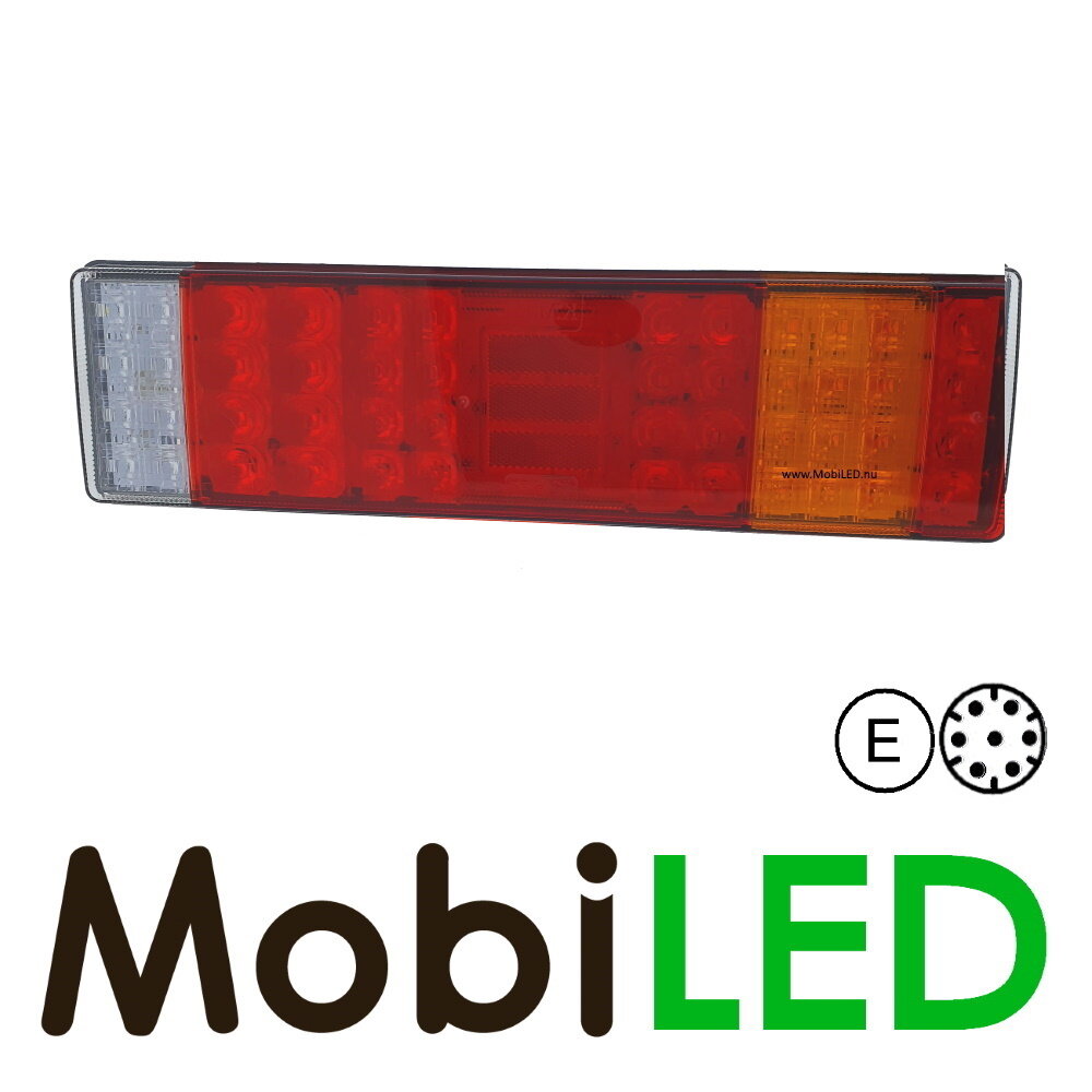 Set rear lights 5 functions E-mark with 7 pin connector