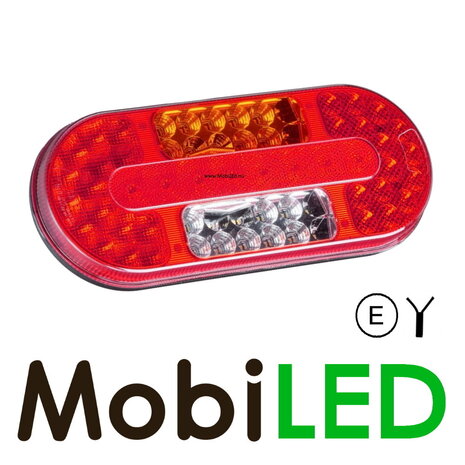 Set rear lights oval 5 functions E-mark