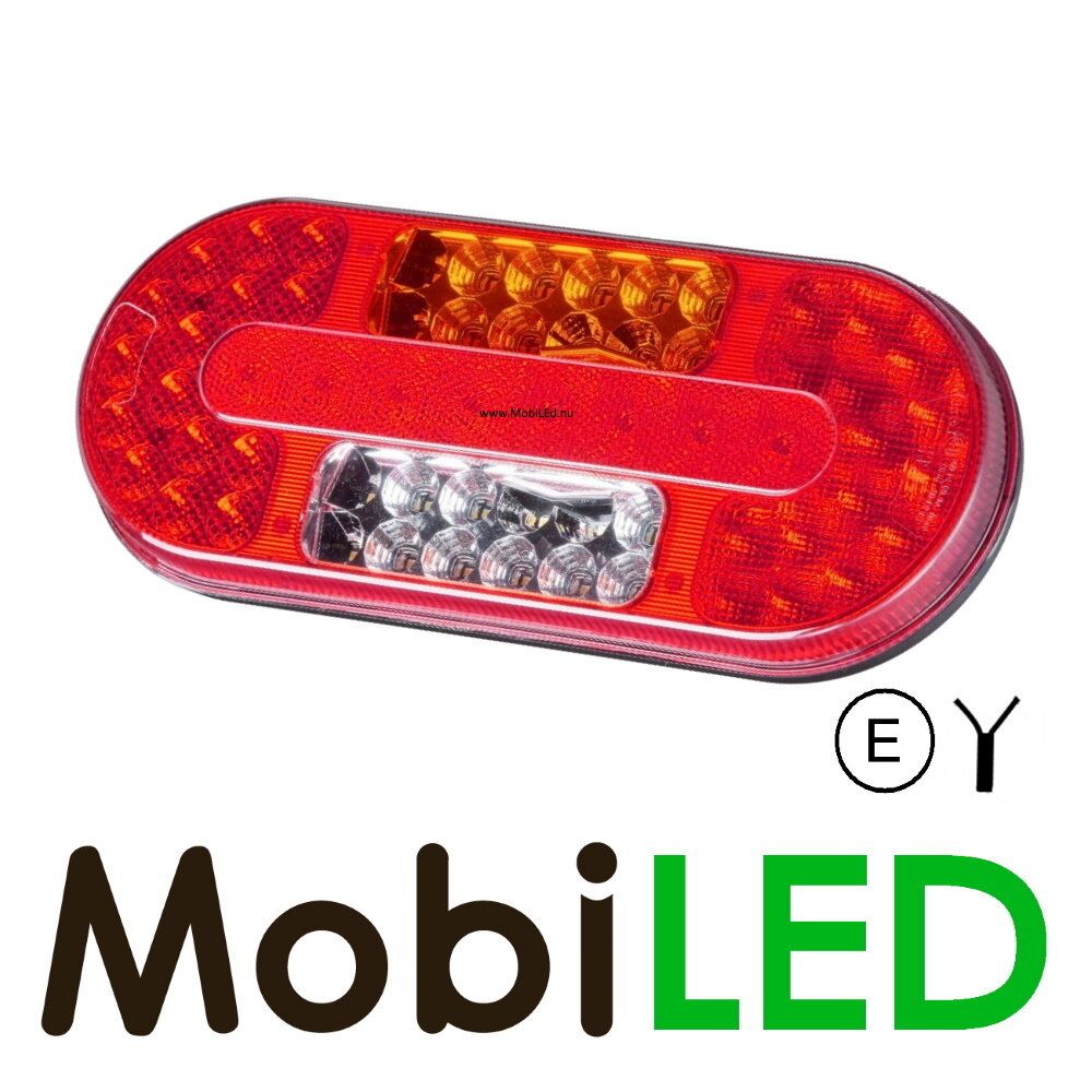Set rear lights oval 5 functions E-mark