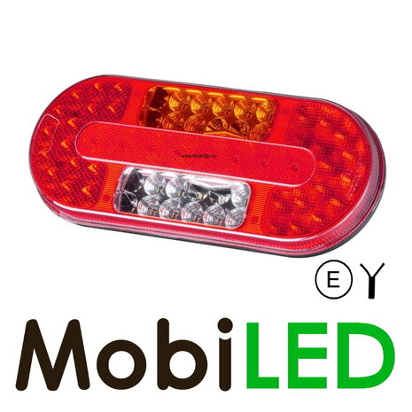 Set rear lights oval 5 functions E-mark