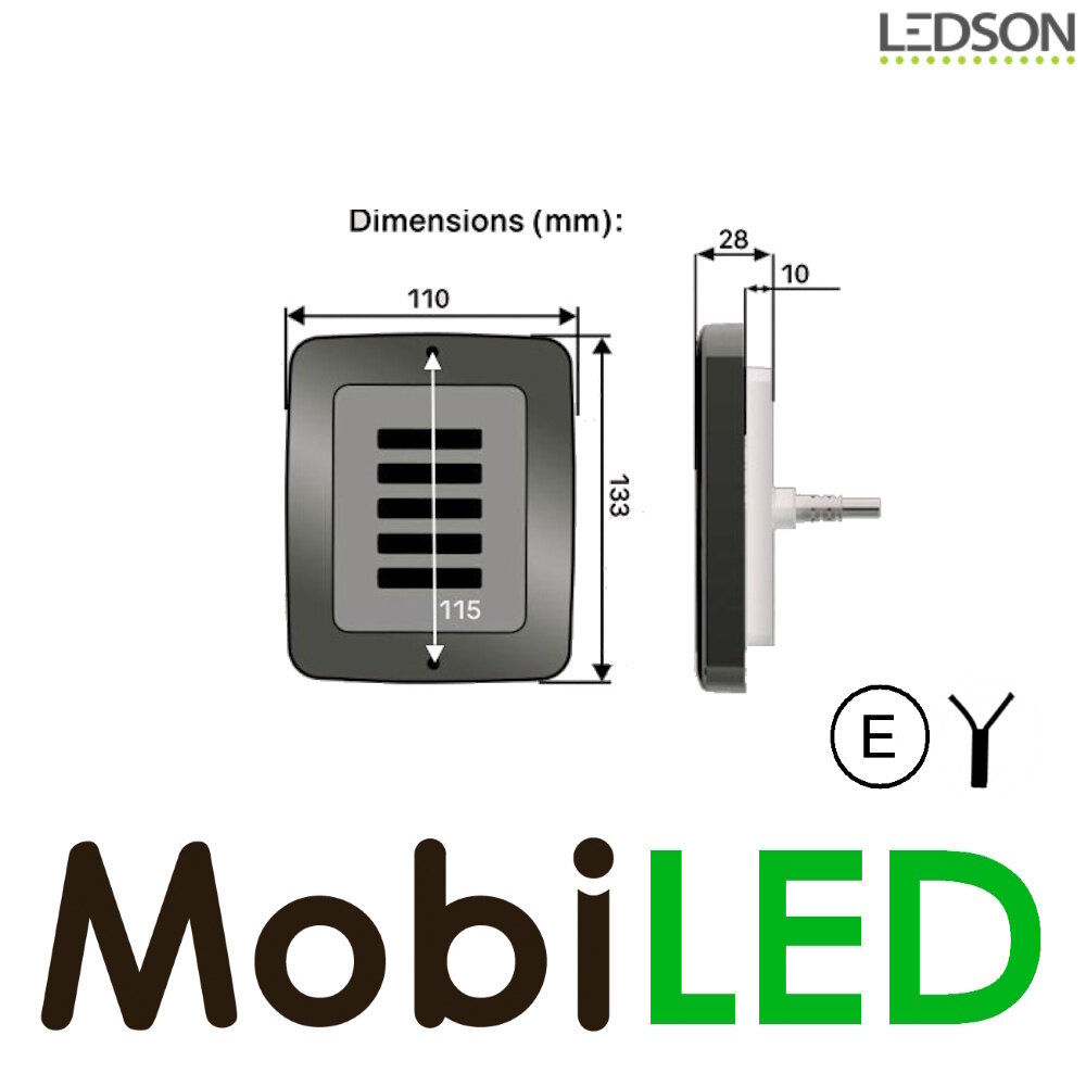 LEDSON Ledson Breeze X1 2 functions Dark look E-mark LEDSON Ledson Breeze X1 2 functions Dark look E-mark