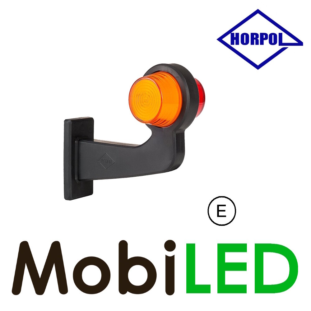 HORPOL NEON LED éclairage de contour modèle danois  Gauche courbé rouge/ambre