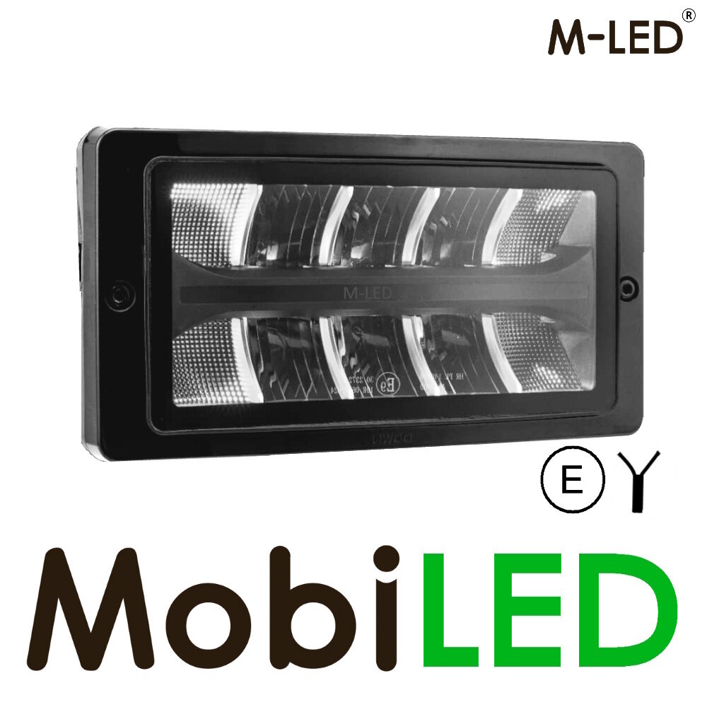 M-LED M-LED Classic 220 verstraler met dual color positielicht met chromen rand M-LED M-LED Classic 220 verstraler met dual color positielicht met chromen rand