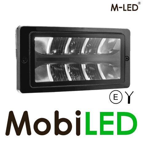 M-LED M-LED Classic 220 verstraler met dual color positielicht met chromen rand M-LED M-LED Classic 220 verstraler met dual color positielicht met chromen rand